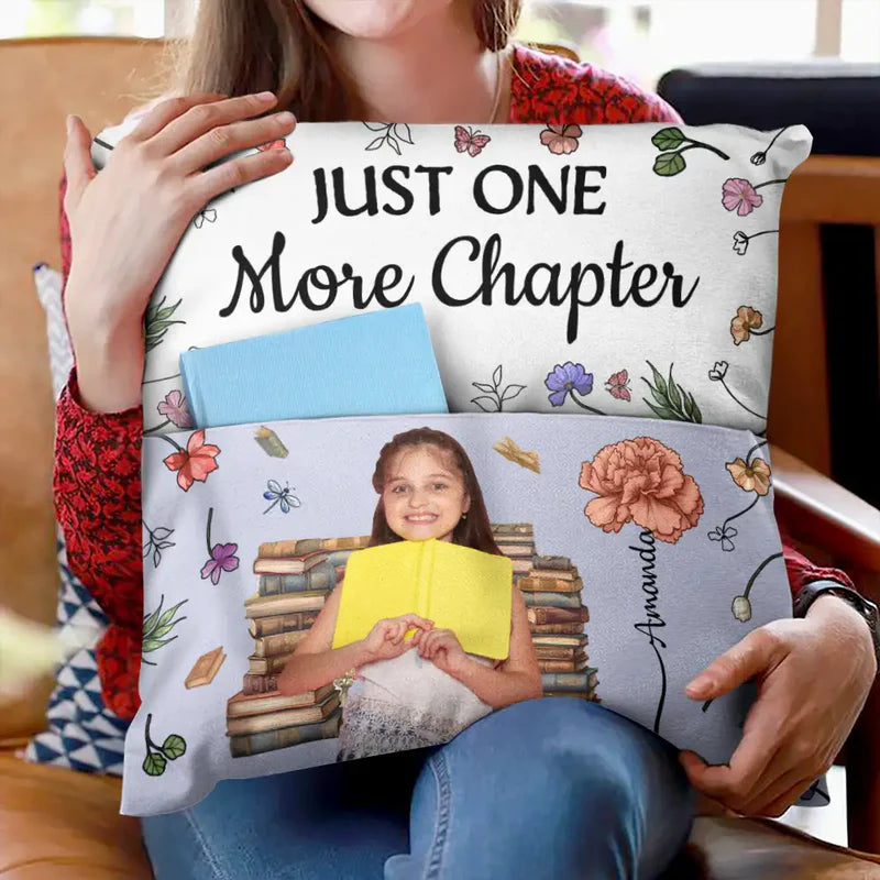 Custom Photo This Is My Reading Pillow - Personalized Pocket Pillow