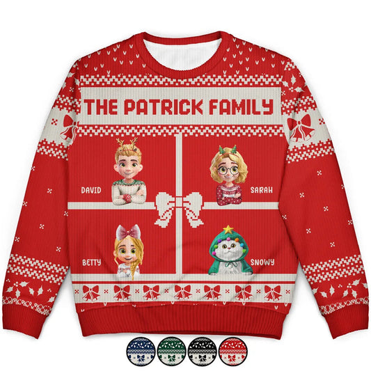 Family Is The Greatest Gift - Personalized Unisex Ugly Sweater