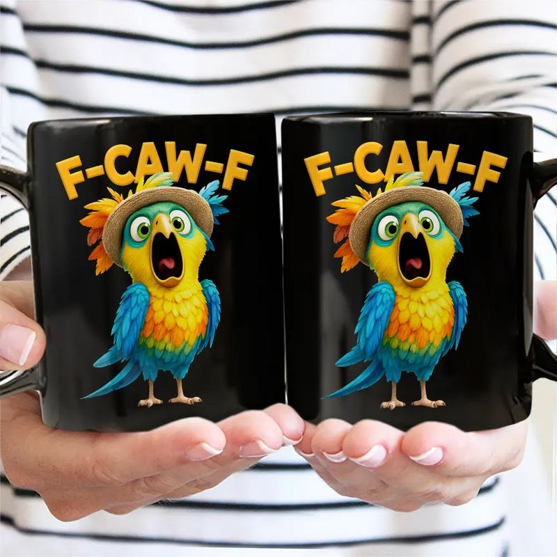 Funny Chicken F-Caw-F - Personalized Mug