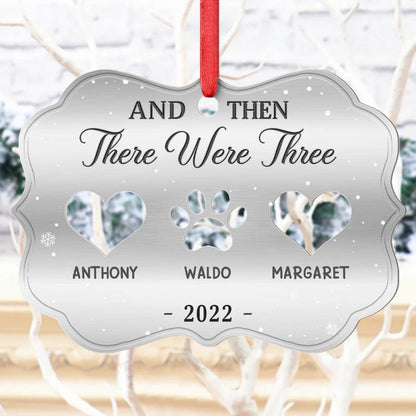And Then There Were Four Couple With Kids Pets - Personalized Acrylic Ornament