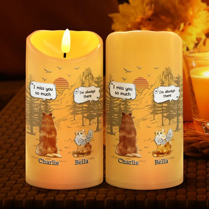 Dog Loss They Still Talk About You I Know - Personalized Flameless LED Candle