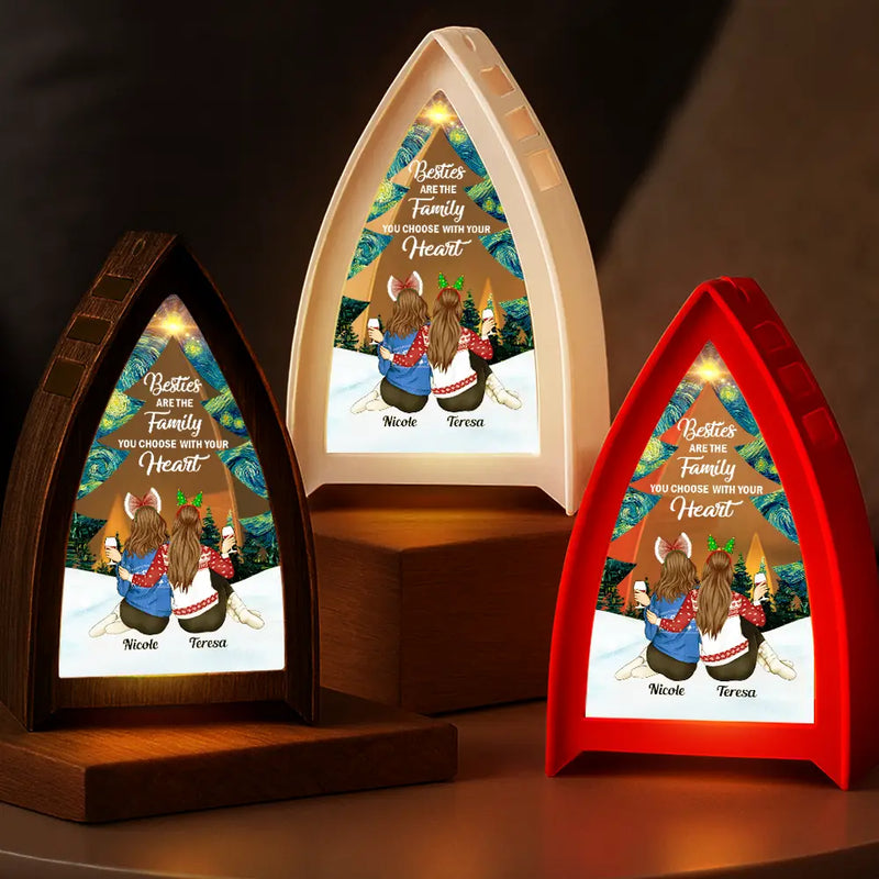 Friends Are The Family You Choose - Personalized Tabletop Lantern Light