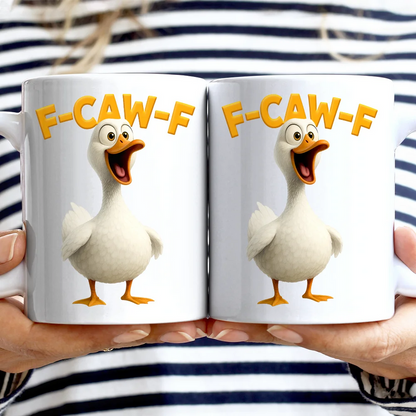 Funny Chicken F-Caw-F - Personalized Mug