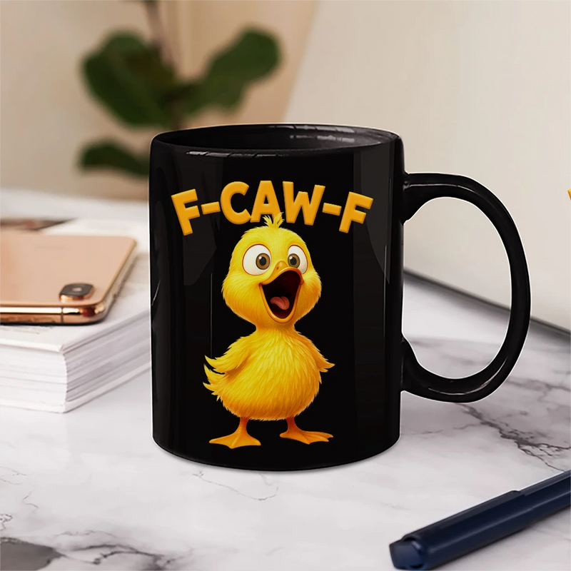 Funny Chicken F-Caw-F - Personalized Mug