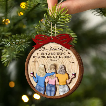 Our Friendship Isn't A Big Thing - Personalized Wooden Ornament