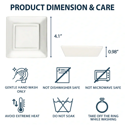 Toile De Jouy Sea Turtle World Full Of Grandmas - Personalized Ring Dish