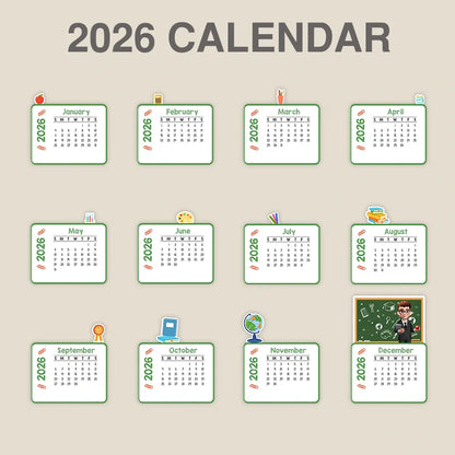 Never Forget The Difference That You Make - Personalized Calendar With Wooden Stand