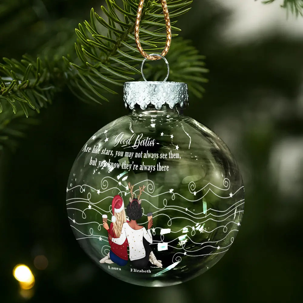 Good Friends Are Like Stars - Personalized Ball Ornament