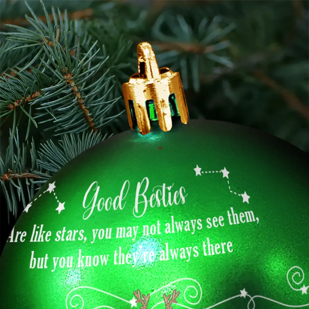Good Friends Are Like Stars - Personalized Ball Ornament